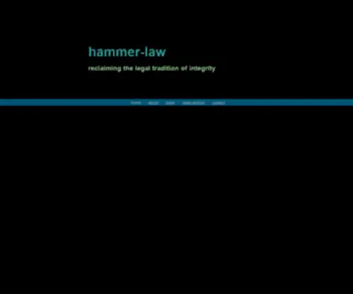 Hammer-Law.com(Web Home of Hammer) Screenshot