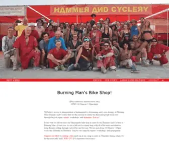 Hammerandcyclery.com(Burning Man Bicycle Rental 2020) Screenshot