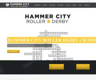 Hammercityrollerderby.ca(Hamilton's competitive flat track roller derby league) Screenshot