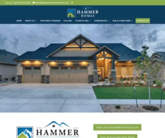 Hammercustomhomes.com(Semi Custom Homes Colorado Springs) Screenshot