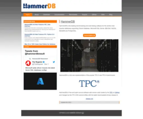 Hammerdb.com(Hammerdb) Screenshot