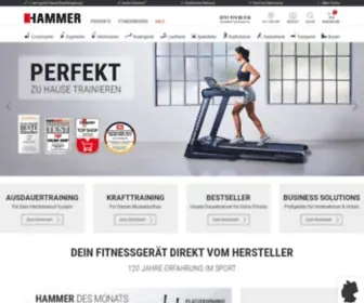 Hammer.de(Fitnessgeräte für zu Hause direkt vom Hersteller) Screenshot