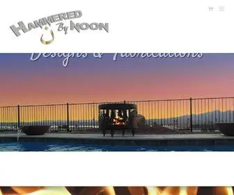 Hammeredbynoon.com(Handmade Metal Art) Screenshot