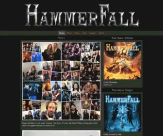 Hammerfall.net(The Official Website) Screenshot