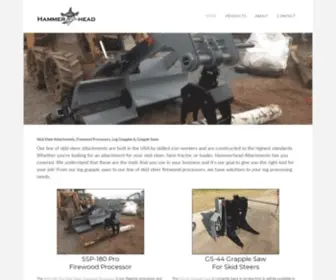 Hammerheadattachments.com(Skid Steer Attachments For Firewood &amp;amp; Wood Handling) Screenshot