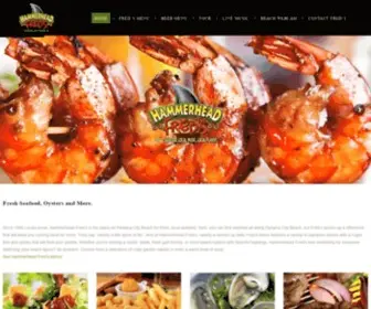 Hammerheadfreds.com(Panama City Beach Restaurant with a Cajun Inspired Seafood Menu) Screenshot