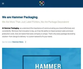 Hammerpackaging.com(Innovative Custom Product Labels) Screenshot