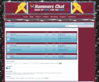 Hammerschat.com(Hammers Chat) Screenshot
