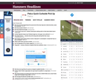 Hammersheadlines.com(West Ham) Screenshot