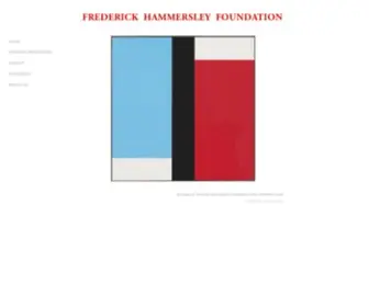 Hammersleyfoundation.org(The Frederick Hammersley Foundation) Screenshot