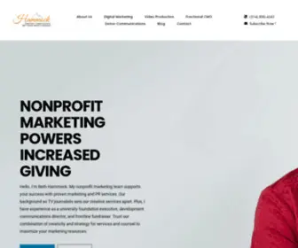 Hammockcommunications.com(Nonprofit Marketing Services Power Fundraising Success) Screenshot