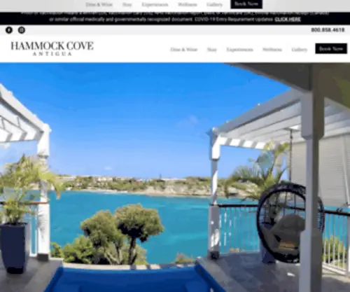 Hammockcoveresort.com(Hammock Cove Resort Antigua) Screenshot
