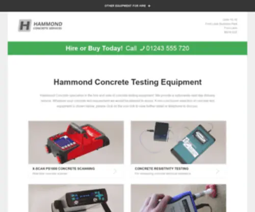 Hammond-Concrete.co.uk(Hammond Concrete) Screenshot