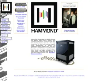 Hammond.de(Hammond Organs Germany & Austria) Screenshot