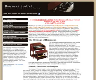 Hammondcentral.com(Hammond Central) Screenshot