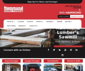 Hammondlumber.com(Hammond Lumber Company) Screenshot