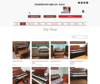 Hammondorgansale.com(Hammond Vintage Organs) Screenshot