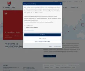 Hammonia-Reederei.de(Ship Management Company Hammonia Reederei) Screenshot