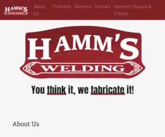 Hammswelding.com(Hamm's Welding) Screenshot