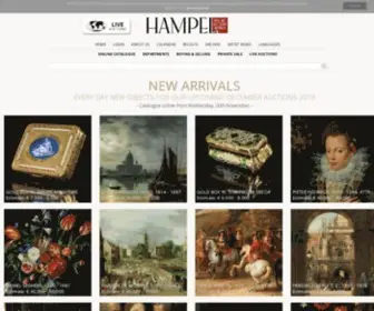 Hampel-Auctions.com(Eines der führenden Auktionshäuser in Europa) Screenshot