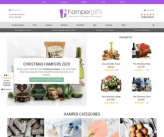 Hampergifts.co.uk(Hampers & beautifully presented gift baskets from an independent family) Screenshot