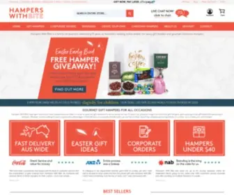 Hamperswithbite.com.au(Hampers & Gift Baskets for Christmas) Screenshot