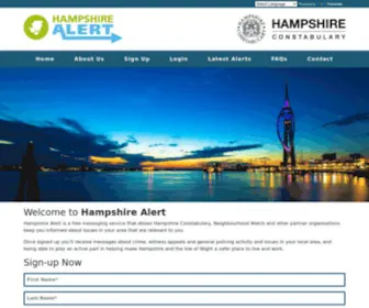 Hampshirealert.co.uk(Hampshire Alert) Screenshot