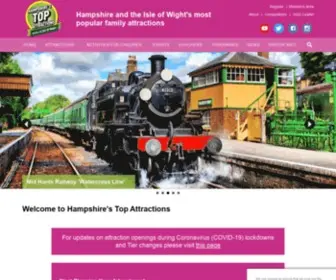 Hampshireattractions.co.uk(Days Out In The South) Screenshot