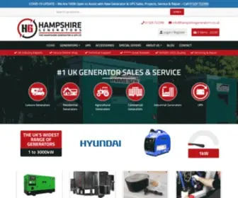 Hampshiregenerators.co.uk(Generators for Sale & Hire) Screenshot