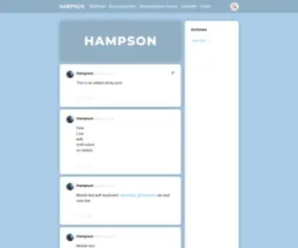 Hampson.co(My MiniFeed) Screenshot