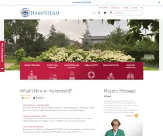 Hampstead.qc.ca(Town of Hampstead) Screenshot