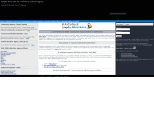 Hamptoncollects.com(HAI Online B2B Debt Collection Services Company) Screenshot
