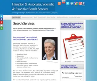 Hamptonexecutivesearch.com(Search Services) Screenshot