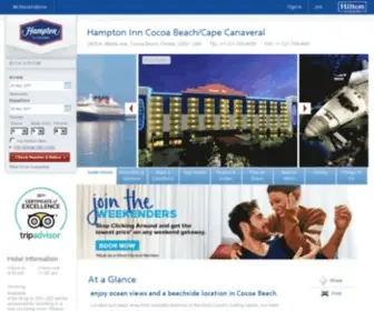 Hamptoninncocoabeach.com(Hampton Inn Hotel in Cocoa Beach/Cape Canaveral) Screenshot