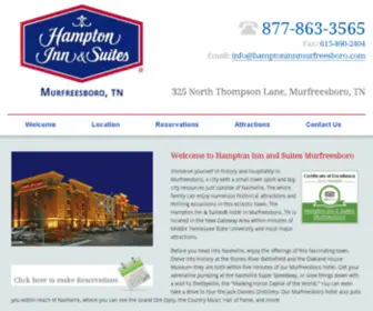 Hamptoninnmurfreesboro.com(Murfreesboro TN Hotels) Screenshot