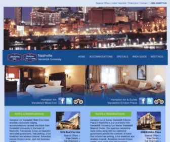 Hamptoninnnashville.com(Nashville Hotels near Vanderbilt University) Screenshot