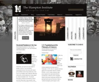 Hamptoninstitution.org(Hampton Institute) Screenshot