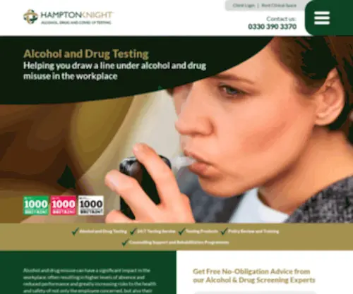 Hamptonknight.co.uk(Alcohol & Drug Screening can be vital to protect your business. Medigold Health) Screenshot