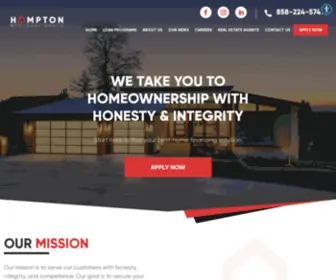 Hamptonmortgage.net(Hampton Mortgage Group) Screenshot