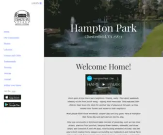 Hamptonparkonline.com(Hampton Park Community Association) Screenshot