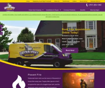 Hamptonroadsdryervent.com(Newport News) Screenshot