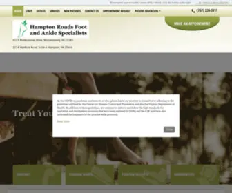 Hamptonroadsfootandankle.com(Hampton Roads Foot and Ankle Specialist) Screenshot