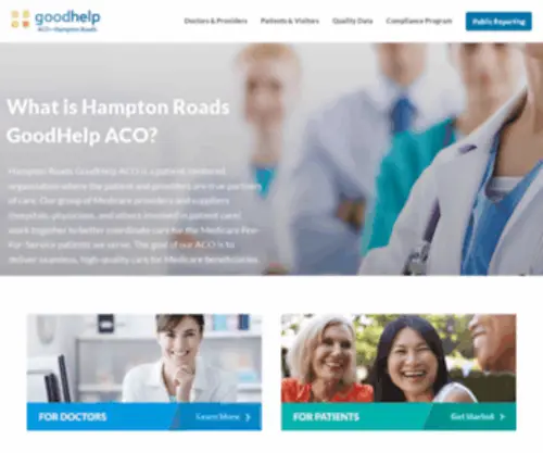 Hamptonroadsghaco.org(Hampton Roads GoodHelp ACO) Screenshot