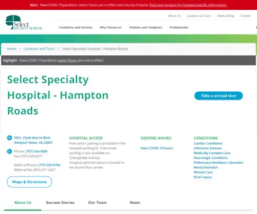 Hamptonroadsspecialtyhospital.com(Hamptonroadsspecialtyhospital) Screenshot