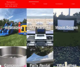 Hamptonseventservices.com(Party Rental Company) Screenshot