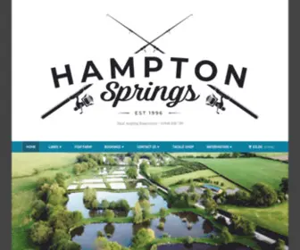 Hamptonsprings.co.uk(Contact us for fish sales at) Screenshot