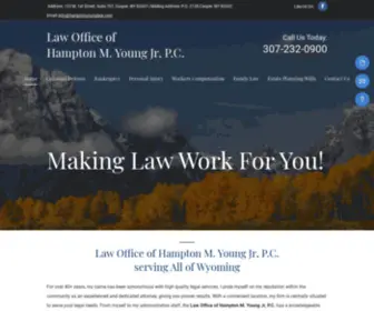 Hamptonyounglaw.com(Law Office) Screenshot