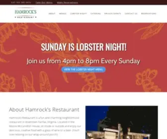 Hamrocksrestaurant.com(Fairfax, Virginia) Screenshot