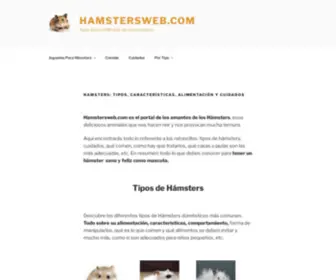 Hamstersweb.com(Hamsters: Tipos) Screenshot