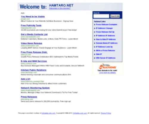 Hamtaro.net(Hamtaro) Screenshot